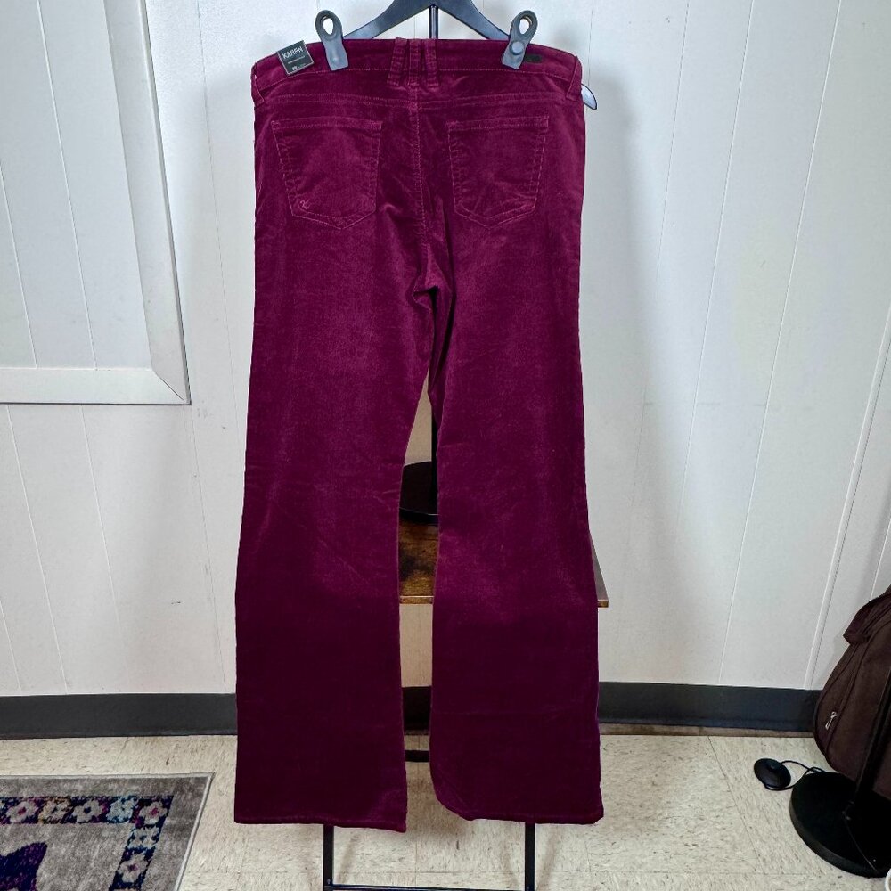 ✨ Kut from the Kloth “Karen” Baby Bootcut Corduroy Pants – Size 12 – Zinfandel –
